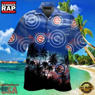MLB Chicago Cubs Tropical Dusk Aloha Hawaiian Shirt