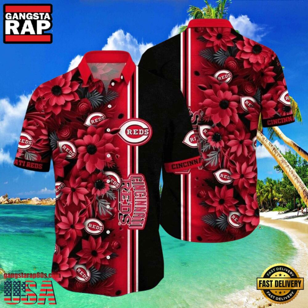 MLB Cincinnati Reds Blossom Passion Aloha Hawaiian Shirt MLB Cincinnati Reds Blossom Passion Aloha Hawaiian Shirt