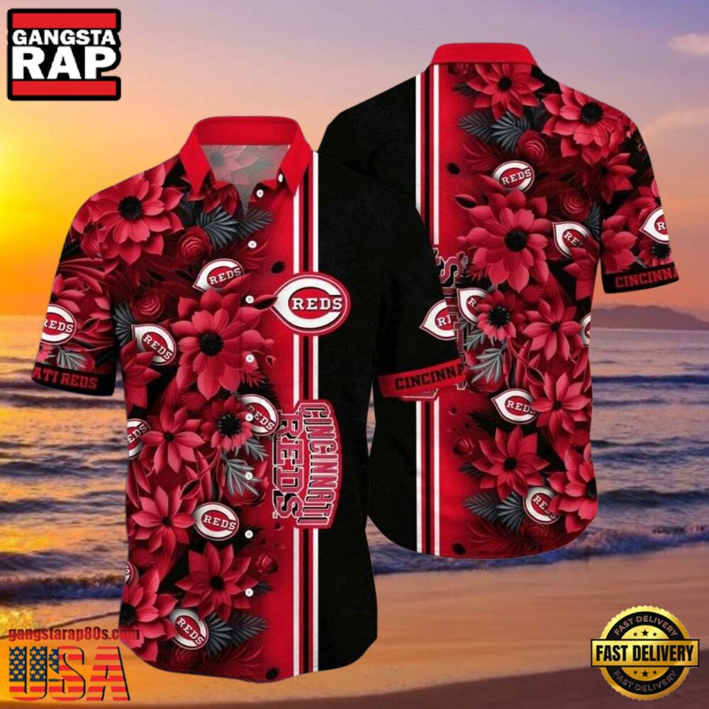 MLB Cincinnati Reds Blossom Passion Aloha Hawaiian Shirt MLB Cincinnati Reds Blossom Passion Aloha Hawaiian Shirt