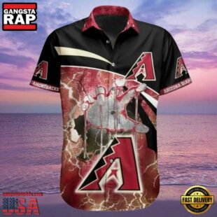 MLB Diamondbacks Baseball Heritage Hawaiian Shirt