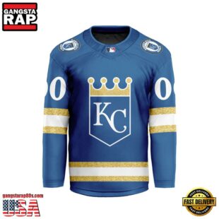 MLB Kansas City Royals Special Hockey Jersey Design Concept