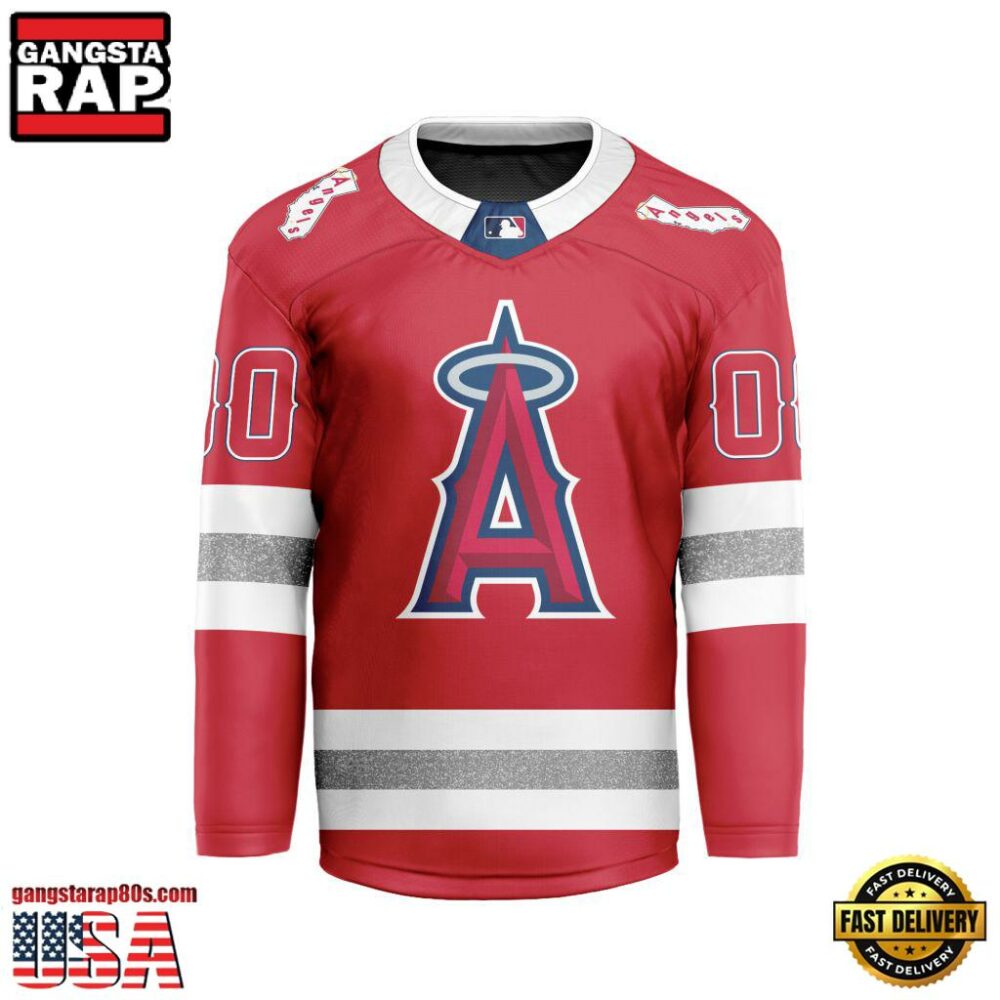 MLB Los Angeles Angels Special Hockey Jersey Design Concept