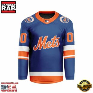 MLB New York Mets Special Hockey Jersey Design Concept