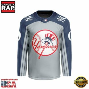 MLB New York Yankees Special Hockey Jersey Design Concept