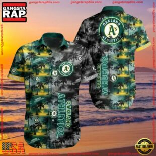 MLB Oakland Athletics Aloha Hawaiian ShirtGroup