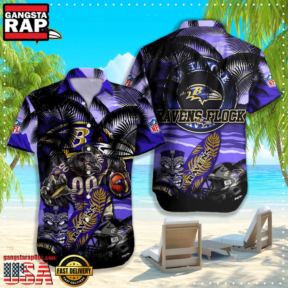 NFL Baltimore Ravens Hawaiian Shirt For Men Women NFL Baltimore Ravens Hawaiian Shirt For Men Women