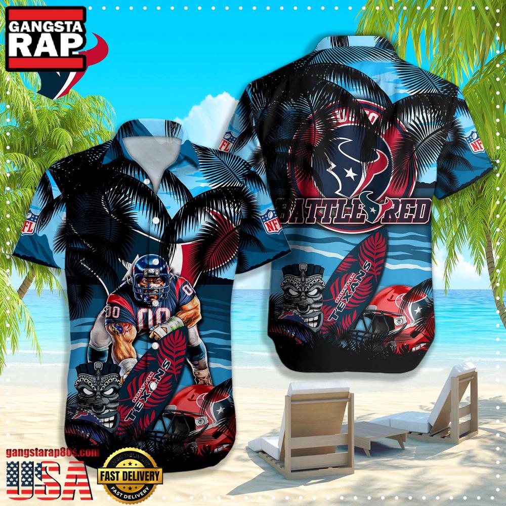 NFL Houston Texans Hawaiian Shirt For Men Women NFL Houston Texans Hawaiian Shirt For Men Women