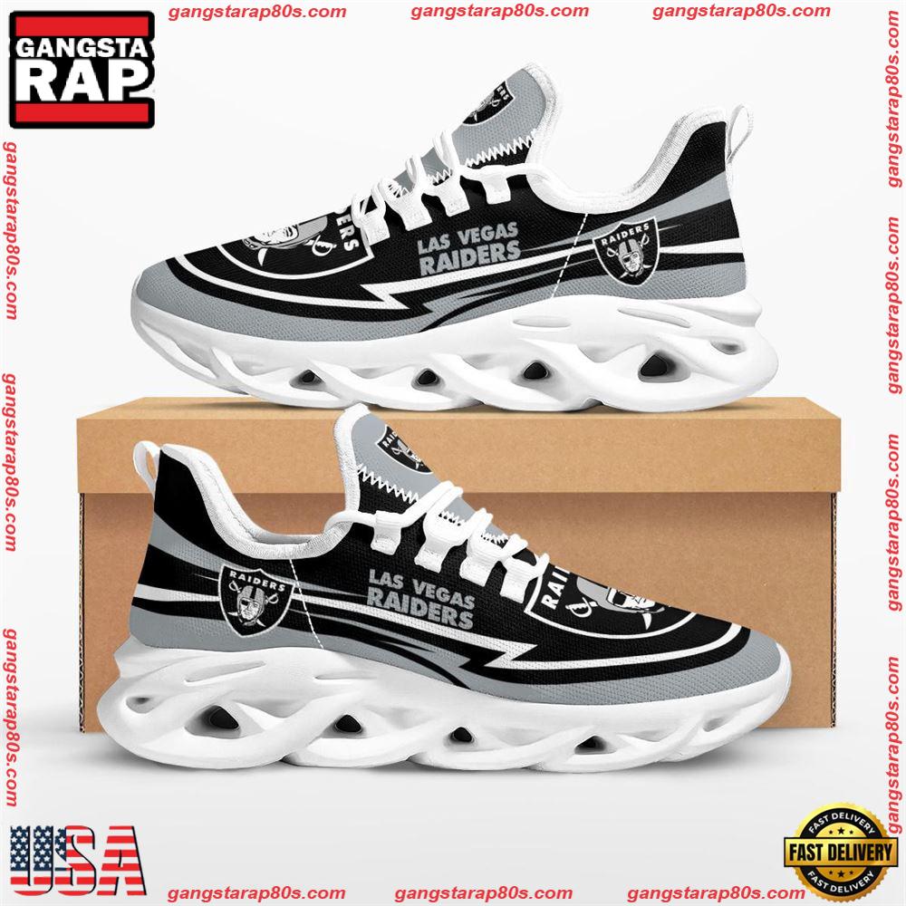 NFL Las Vegas Raiders Are Coming Curves Max Soul Shoes Running Sneakers NFL Las Vegas Raiders Are Coming Curves Max Soul Shoes Running Sneakers