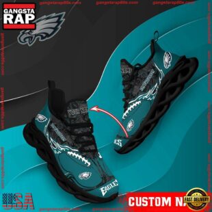 NFL Max Soul Shoes, Philadelphia Eagles Clunky Shoes Custom Name
