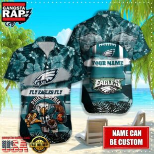 NFL Philadelphia Eagles Mascot Football Hawaiian Shirt