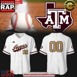 Texas A&M Aggies Baseball New Uniform 2025 Baseball Jersey