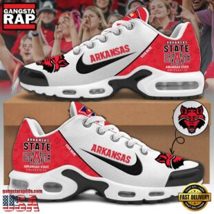Arkansas State Red Wolves Football Mascot Symbol Custom Air Max Plus Shoes
