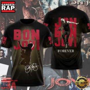 Bon Jovi Concert Memorabilia Graphic T-Shirt