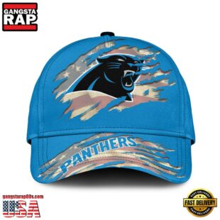 Carolina Panthers American Flag Baseball Cap