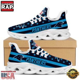 Carolina Panthers NFL US Flag Max Soul Shoes Mean Gift For Fans