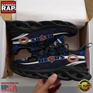 Chicago Bears NFL Team Sport Max Soul Shoes Mean Gift For Fans