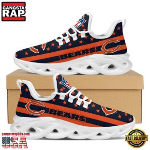 Chicago Bears NFL US Flag Max Soul Shoes Mean Gift For Fans