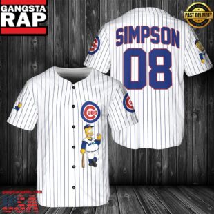 Chicago Cubs MLB Simpson Baseball Jersey