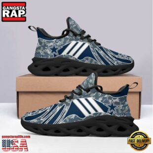 Dallas Cowboys NFL Camo Max Soul Shoes Mean Gift For Fans
