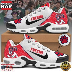 Fresno State Bulldogs Football Mascot Symbol Custom Air Max Plus Shoes