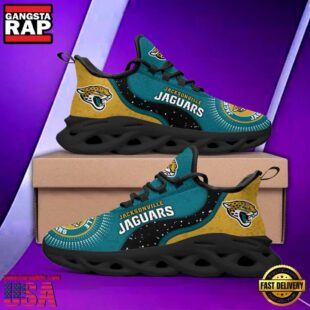 Jacksonville Jaguars NFL Team Max Soul Shoes Mean Gift For Fans