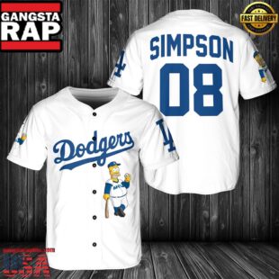 Los Angeles Dodgers MLB Simpson Baseball Jersey