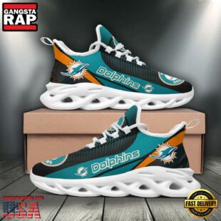 Miami Dolphins NFL Max Soul Shoes Mean Gift For Fans