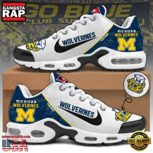 Michigan Wolverines Football Mascot Symbol Custom Air Max Plus Shoes