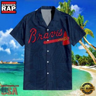 MLB Atlanta Braves Tribal Motifs Aloha Hawaiian Shirt