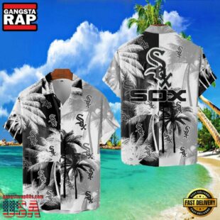 MLB Chicago White Sox Tropical Palm Trees Aloha Hawaiian Shirt