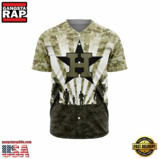 MLB Houston Astros Special Honor Veterans Design Baseball Jersey