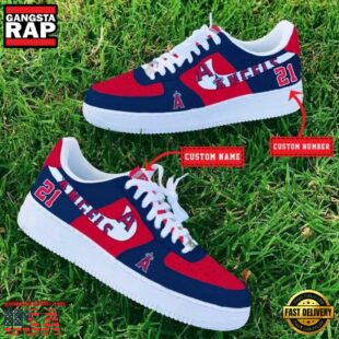 MLB Kansas City Royals Baseball Team Design Air Force 1 Shoes Sneaker