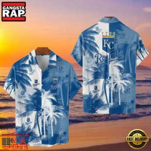 MLB Kansas City Royals Tropical Palm Trees Hot Summer Hawaiian Shirt