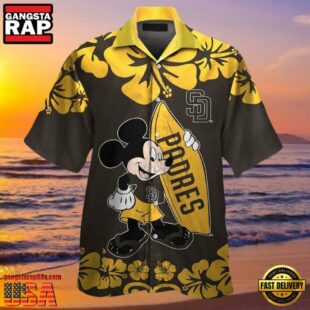 MLB Mickey Surfing Houston Astros Hot Summer Hawaiian Shirt, Astros Gifts for Fans