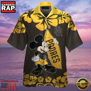 MLB Mickey Surfing Houston Astros Hot Summer Hawaiian Shirt, Astros Gifts for Fans