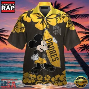 MLB Mickey Surfing Houston Astros Hot Summer Hawaiian Shirt, Astros Gifts for Fans