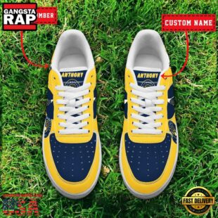 MLB Milwaukee Brewers Baseball Team Design Air Force 1 Shoes Sneaker