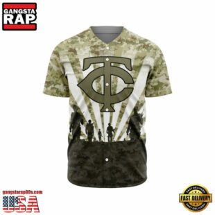 MLB Minnesota Twins Special Honor Veterans Design Baseball Jersey