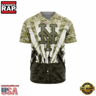 MLB New York Mets Special Honor Veterans Design Baseball Jersey