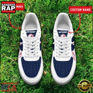 MLB New York Yankees Baseball Team Design Air Force 1 Shoes Sneaker