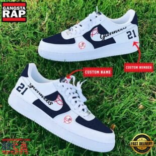 MLB New York Yankees Baseball Team Design Air Force 1 Shoes Sneaker