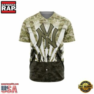 MLB New York Yankees Special Honor Veterans Design Baseball Jersey