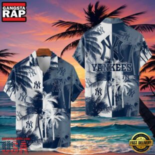 MLB New York Yankees Tropical Palm Trees Hot Summer Hawaiian Shirt