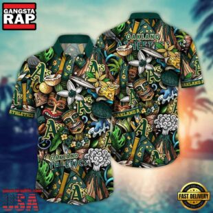 MLB Oakland Athletics New Flower Aloha Hawaiian Shirts, MLB Hawaiian Shirt