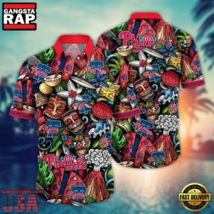 MLB Philadelphia Phillies Baseball Team Design Summer Hawaiian Shirts