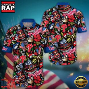 MLB Philadelphia Phillies Carnival Fun Hawaiian Shirt