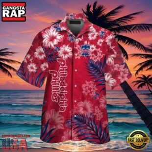 MLB Philadelphia Phillies Crimson Floral Fun Philadelphia Aloha Hawaiian Shirt.jpg 1Group