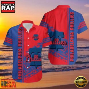 MLB Philadelphia Phillies Red And Blue Camo Accent Aloha Hawaiian Shirt.jpg 1Group