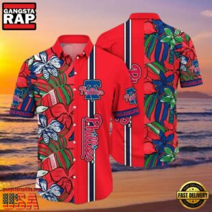 MLB Philadelphia Phillies Red Botanical Bliss Aloha Hawaiian Shirt.jpg 1Group