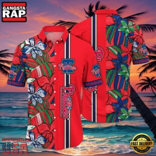 MLB Philadelphia Phillies Red Botanical Bliss Aloha Hawaiian Shirt.jpg 1Group